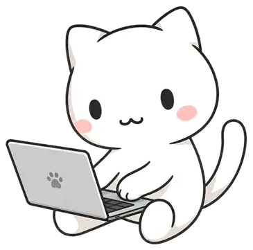 Kit typing on a laptop