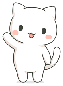 Kit the cat waving hello